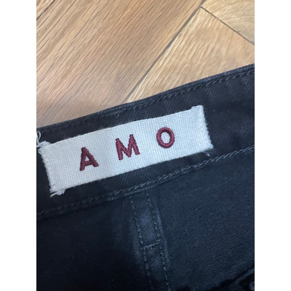 AMO Women's 27 Black Magic High Rise Twist Jeans Denim Casual Stretch classic - Picture 2 of 6